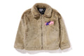 BAPE x Cactus Jack x Don Toliver Faux Fur Jacket Beige