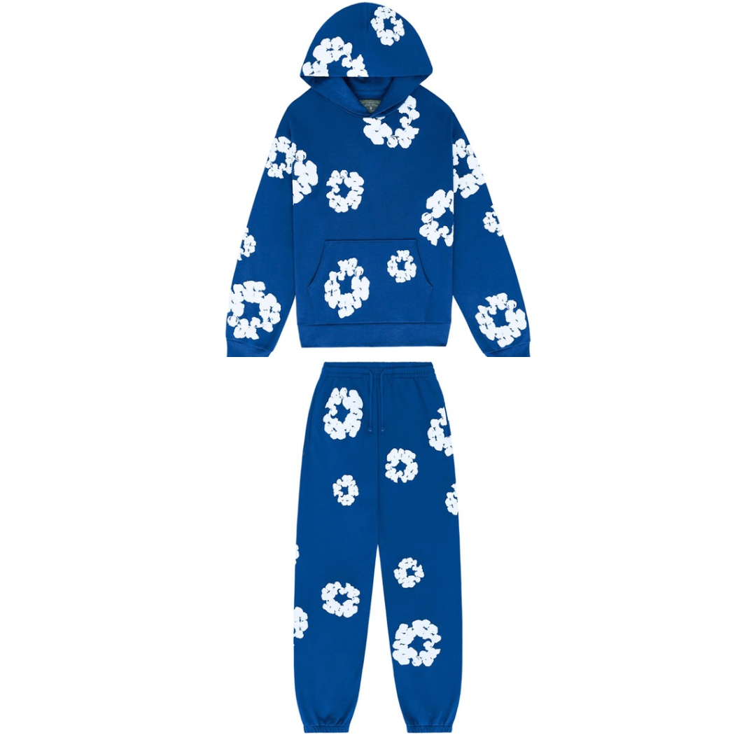Denim Tears The Cotton Wreath Tracksuit Royal Blue