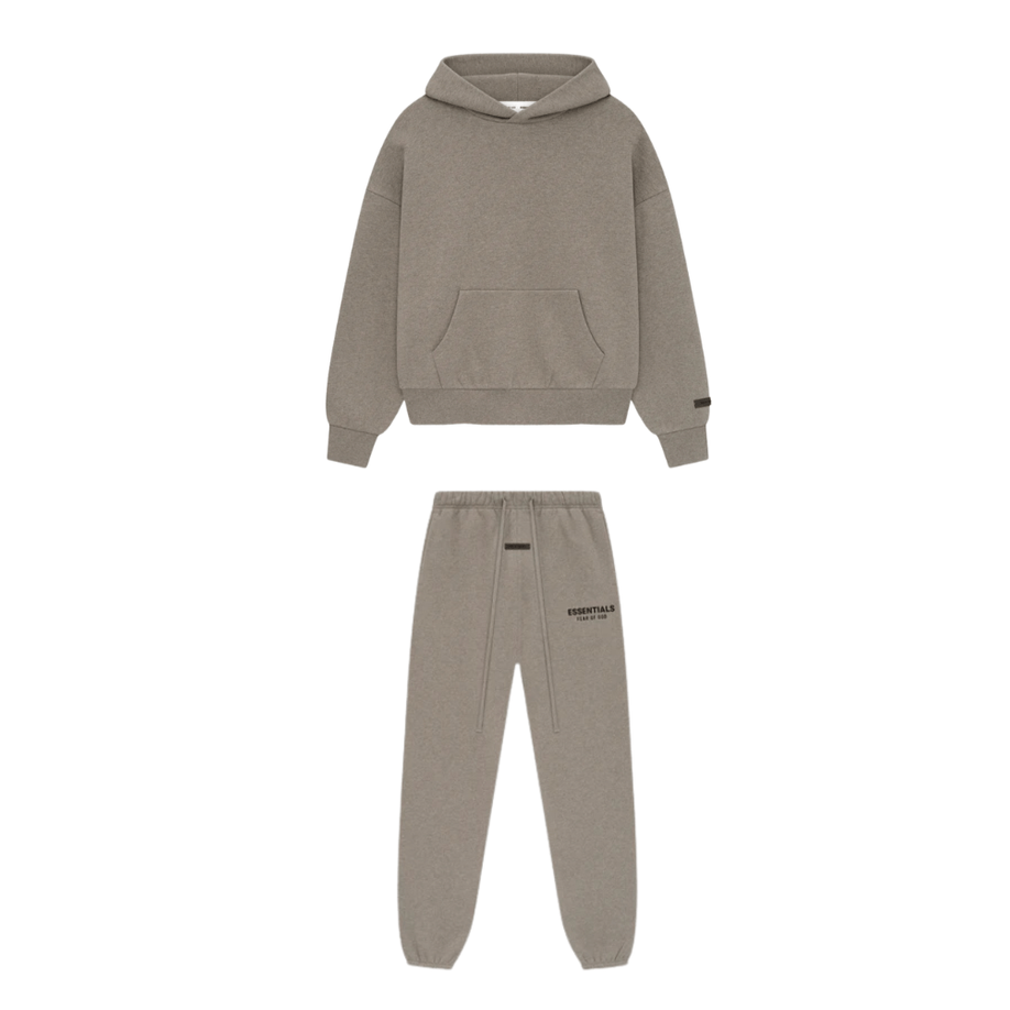Fear of God Essentials Classic Fit Fleece Tracksuit Homestead Heather