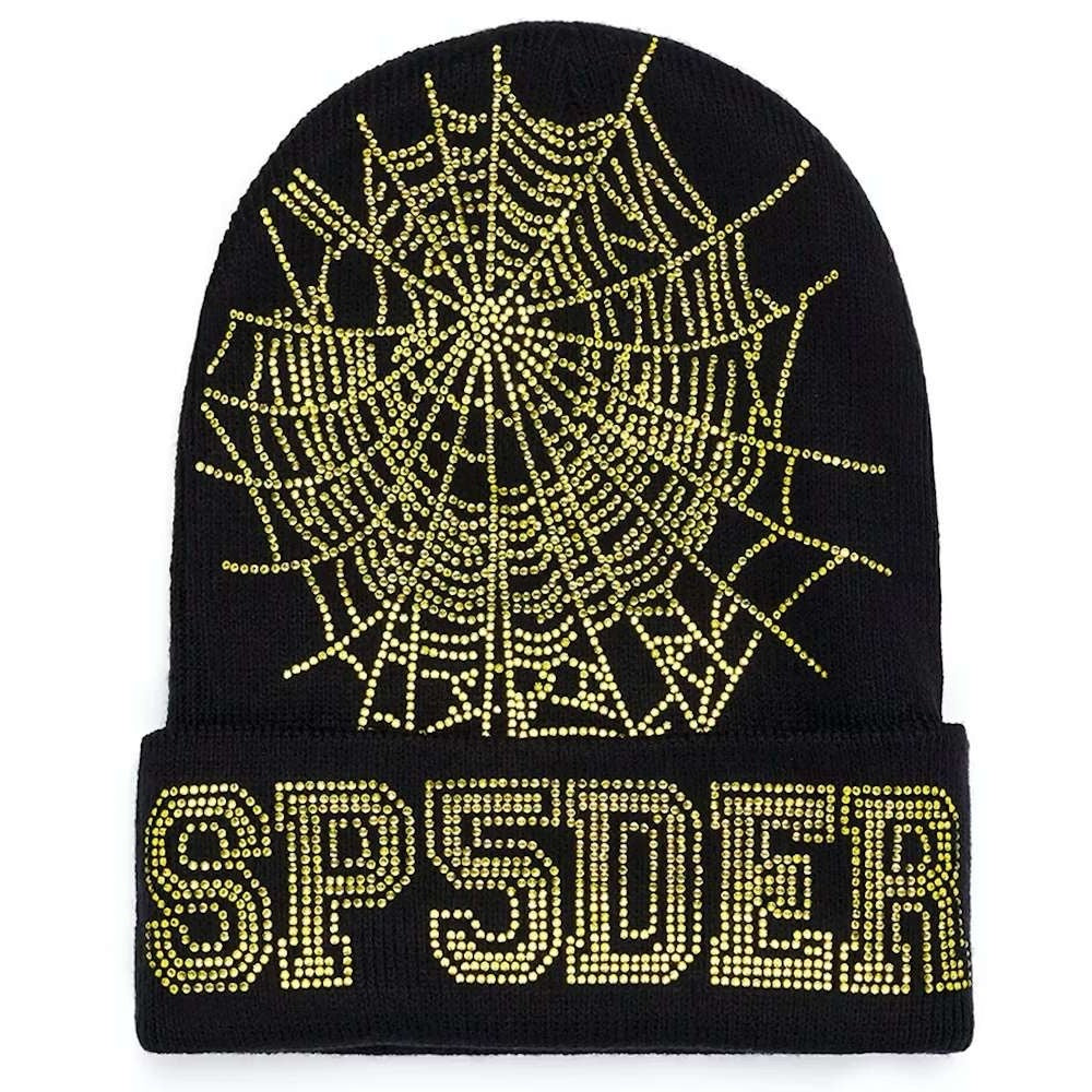 Sp5der Web Beanie Onyx/Yellow