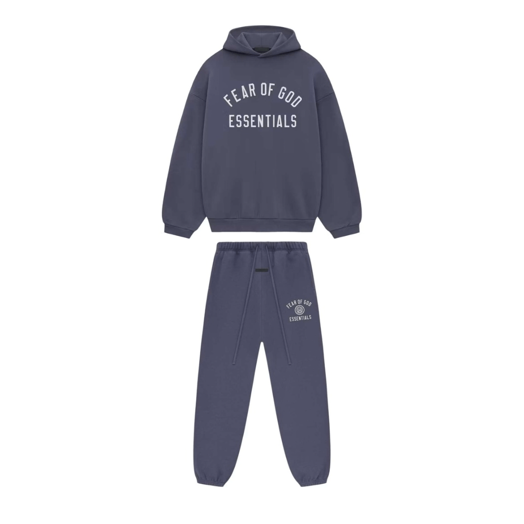 Fear of God Essentials Fleece Tracksuit Navy