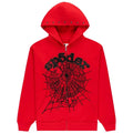 Sp5der OG Web Studded Zip Hoodie Red