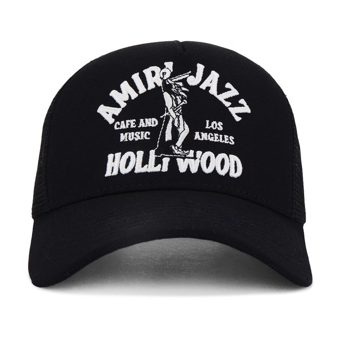 AMIRI Jazz Wolf Trucker Hat Black