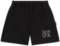 Palm Angels Monogram Sweatshorts Black/Off White