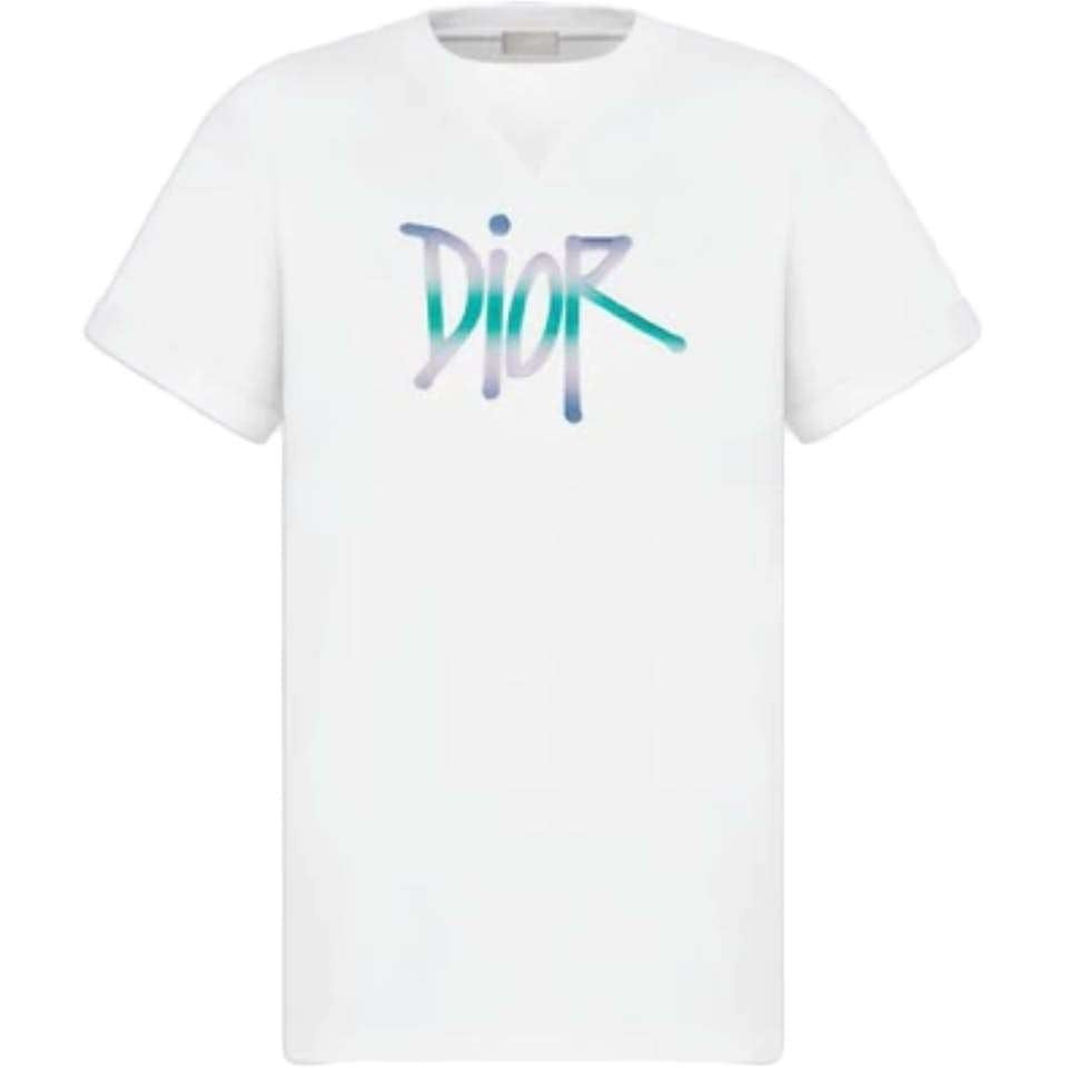 Dior x Shawn Oversized Logo T-Shirt White