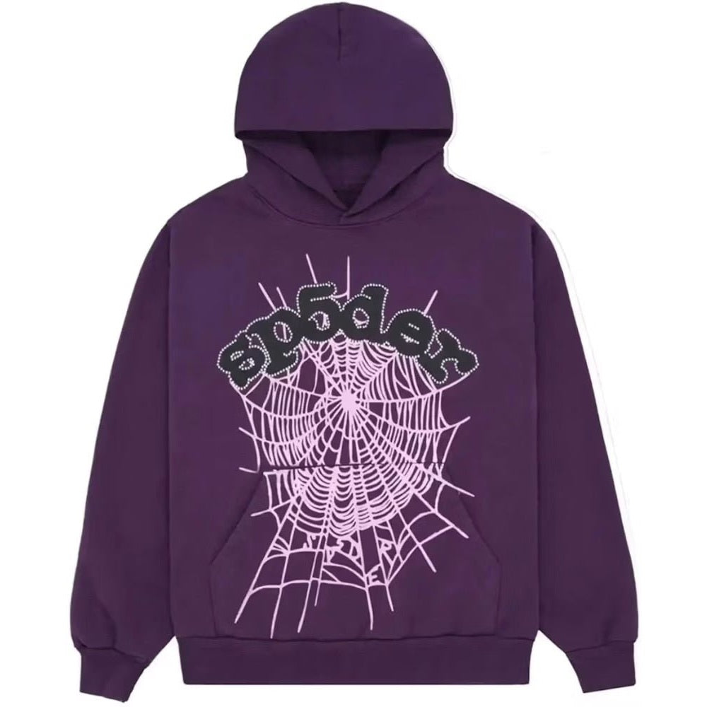 Sp5der Web Hoodie Purple