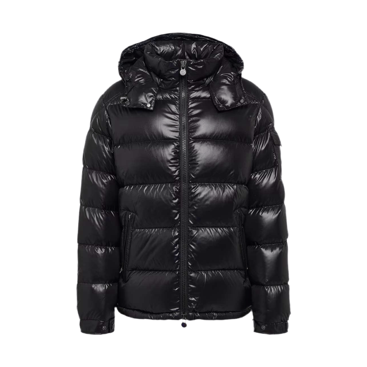 Moncler Maya Hooded Short Down Jacket Black