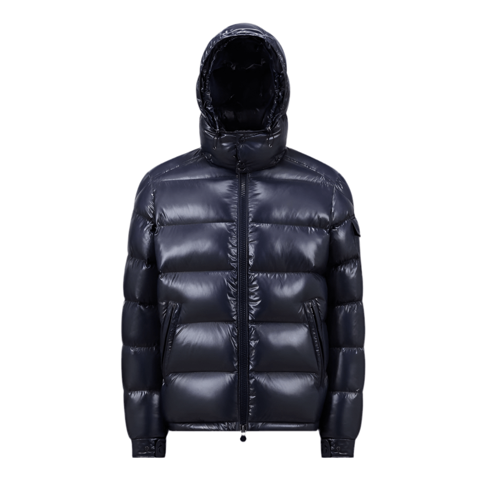 Moncler Maya Hooded Short Down Jacket Navy