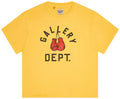 Gallery Dept. Boxing Merch T-shirt Gold Yellow