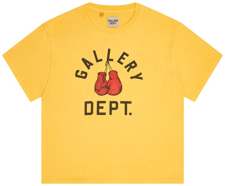 Gallery Dept. Boxing Merch T-shirt Gold Yellow