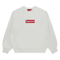 Supreme Washed Box Logo Crewneck White