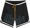 Rhude Logo Basketball Swim Shorts Black/White/Blue