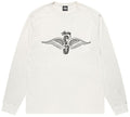 Stussy Skull Wings L/S Pigment Dyed Tee Natural