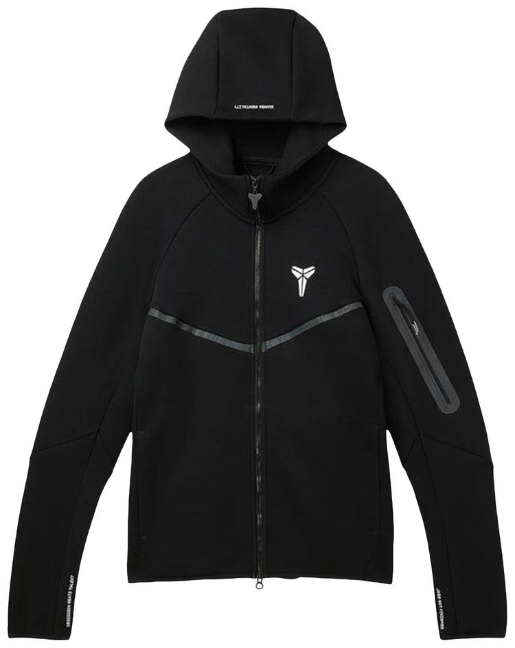 Nike Kobe Tech Fleece Full-Zip Windrunner Jacket Black White