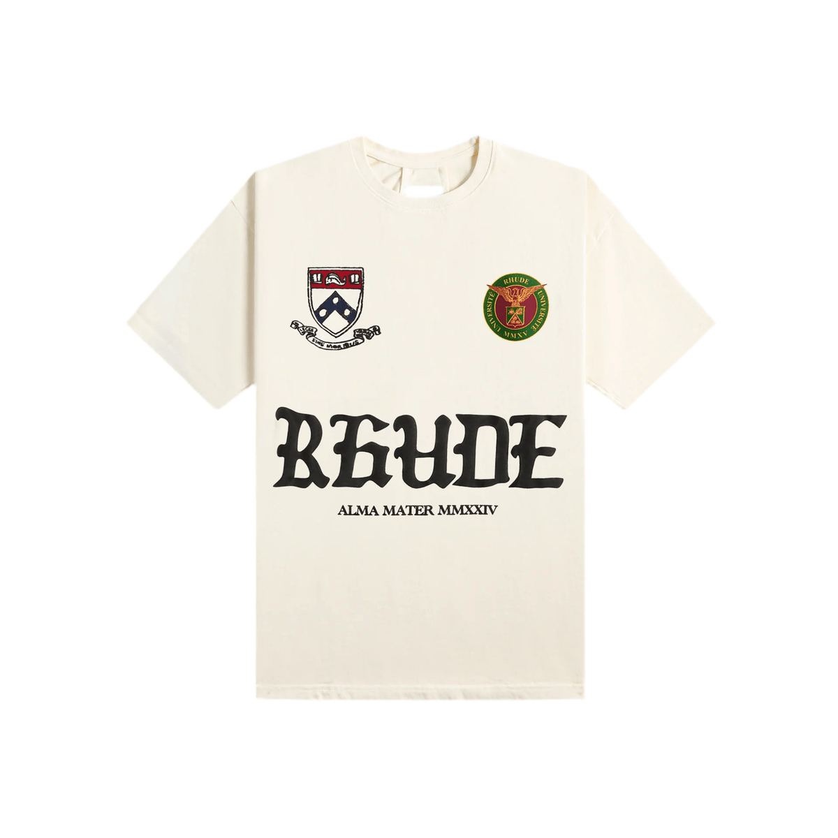 Rhude Runway Script T-Shirt Cream