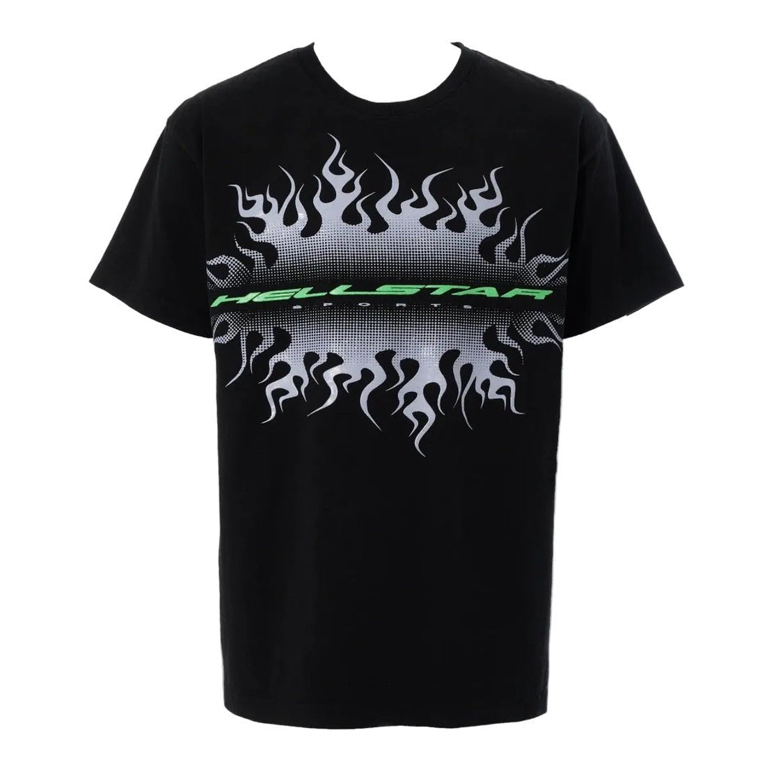 Hellstar Gradient Flame Sports Logo T-Shirt Black