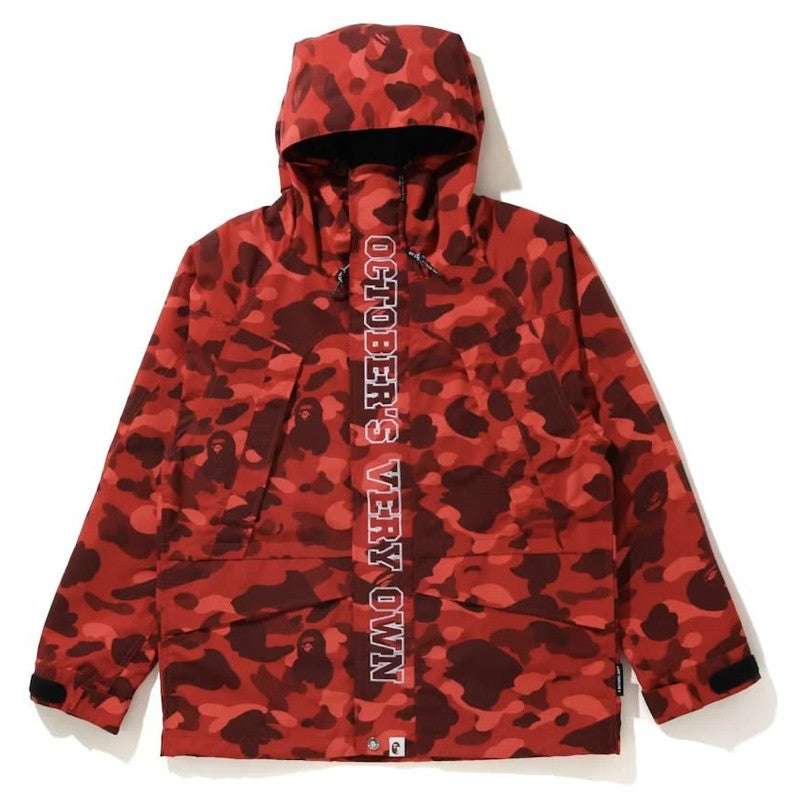 BAPE x OVO Color Camo Jacket Red