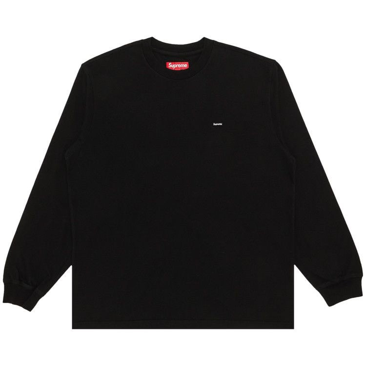 Supreme Small Box L/S Tee (SS26) Black