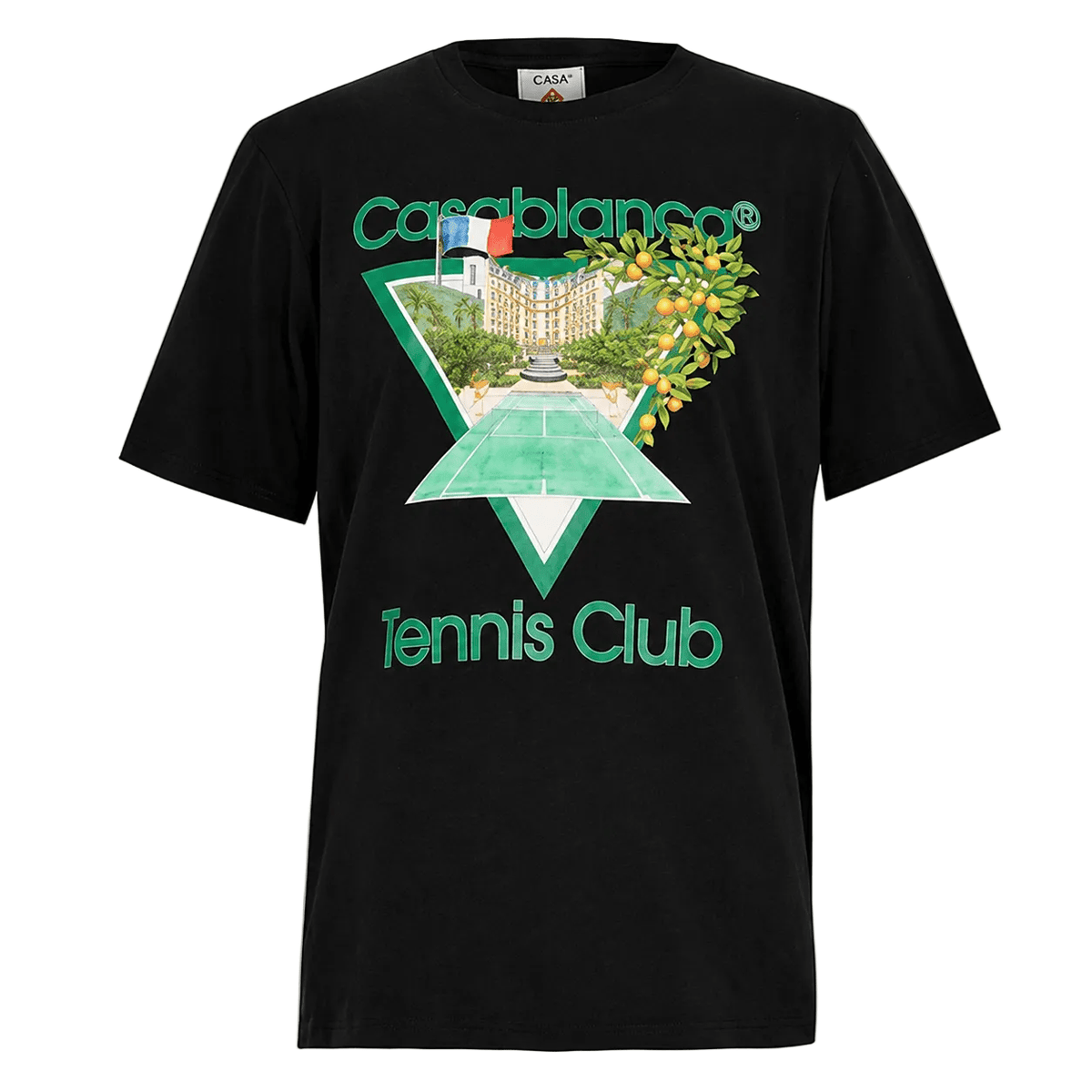 Casablanca Tennis Club Icon Black T-Shirt
