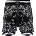 AMIRI Bandana Crochet Basketball Shorts Black