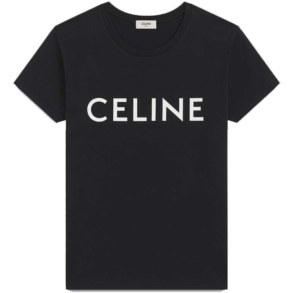 Celine Loose Jersey T-Shirt Black