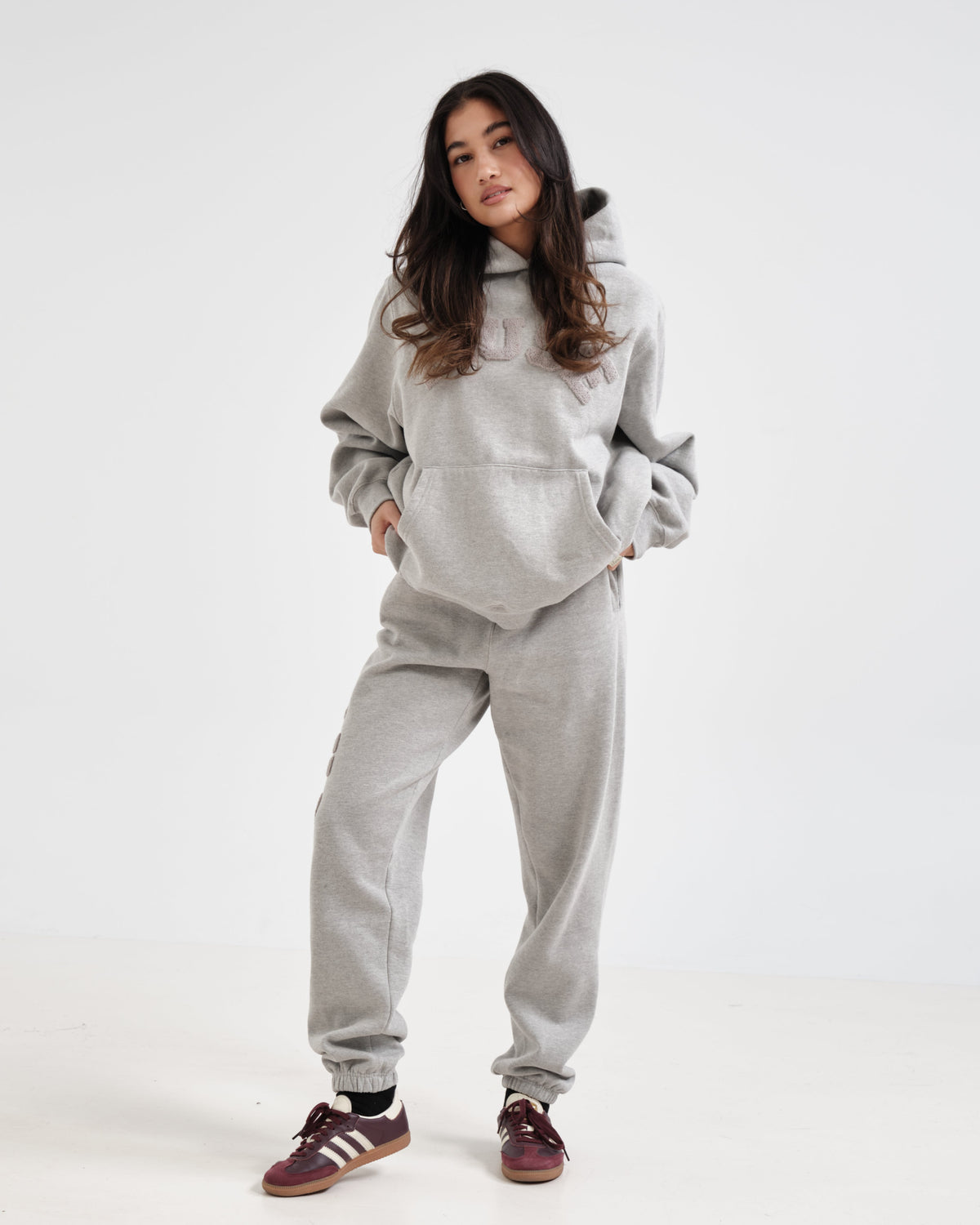 CBM Heavyweight Chenille Jogging Heather Grey
