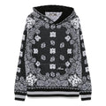 AMIRI Bandana Hoodie Black White