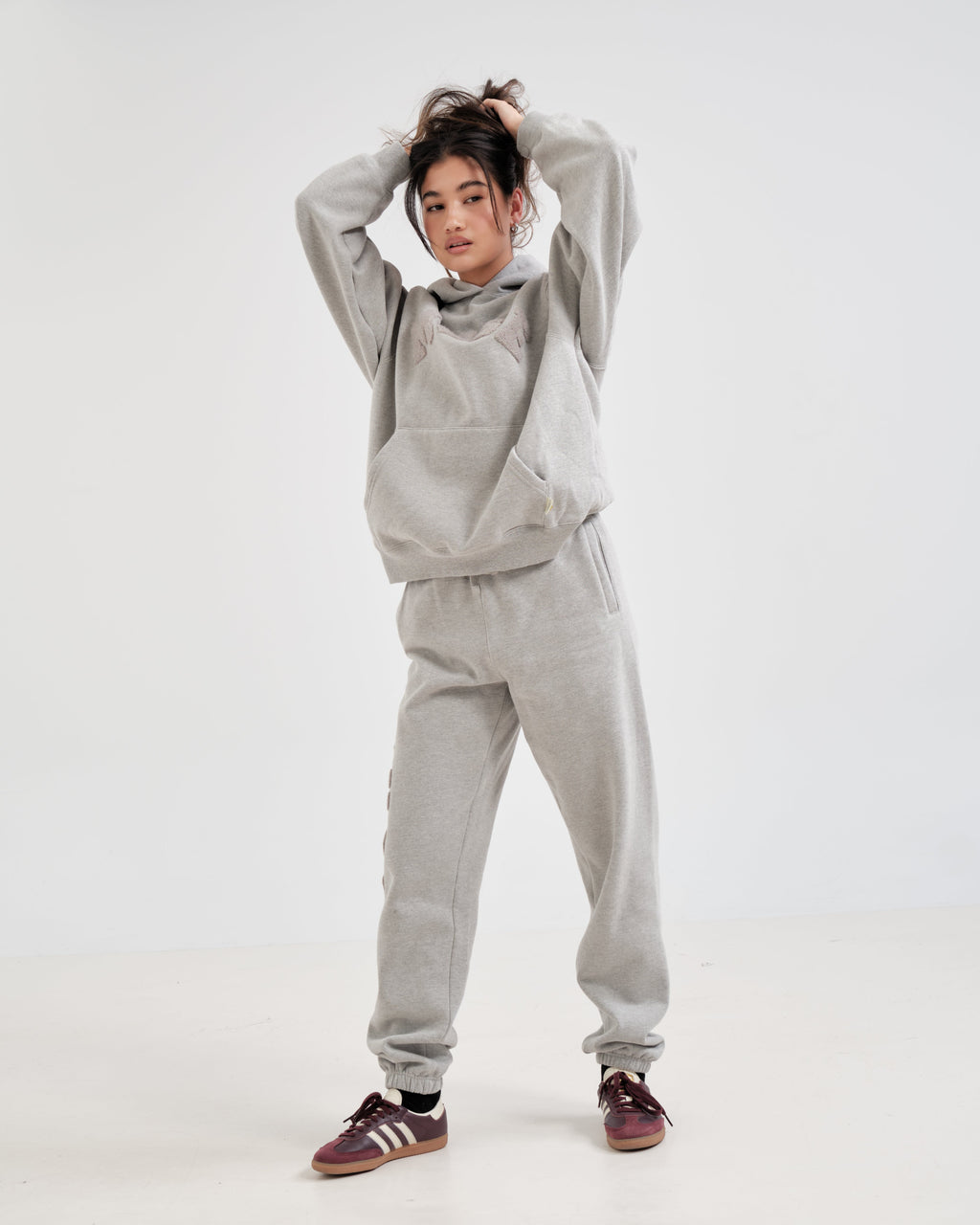 CBM Heavyweight Chenille Jogging Heather Grey