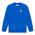 Off-White Slim Fit Cut Here Logo Sweatshirt Blue