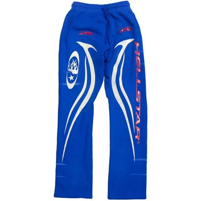 Hellstar Logo Sweatpants Blue