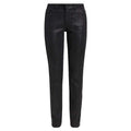 Purple Brand Glitter Mid-Rise Skinny Jeans Black