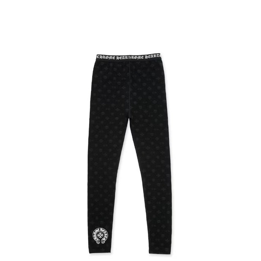 Chrome Hearts Logo Leggings Black