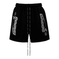 Hellstar Black G.A.B.O.S. Logo-Print Shorts
