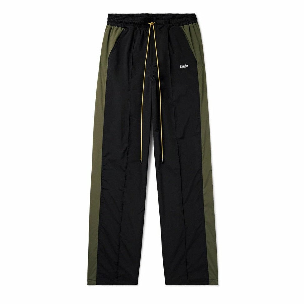 Rhude Aerial Track Pants Black Green