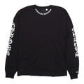 Chrome Hearts Script Collar Logo Long Sleeve T-Shirt Black White