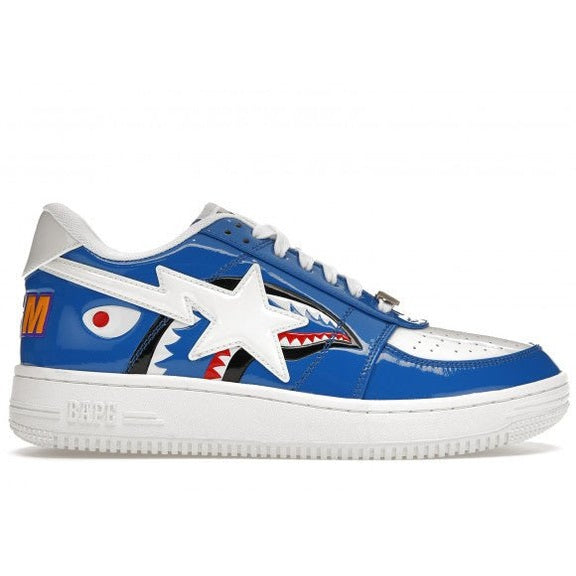 A Bathing Ape Bape Sta Low Color Block Shark Blue