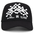 AMIRI Bones Stacked Trucker Hat Black