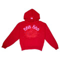 Sp5der Worldwide Red Angel Number 555 Hoodie Red