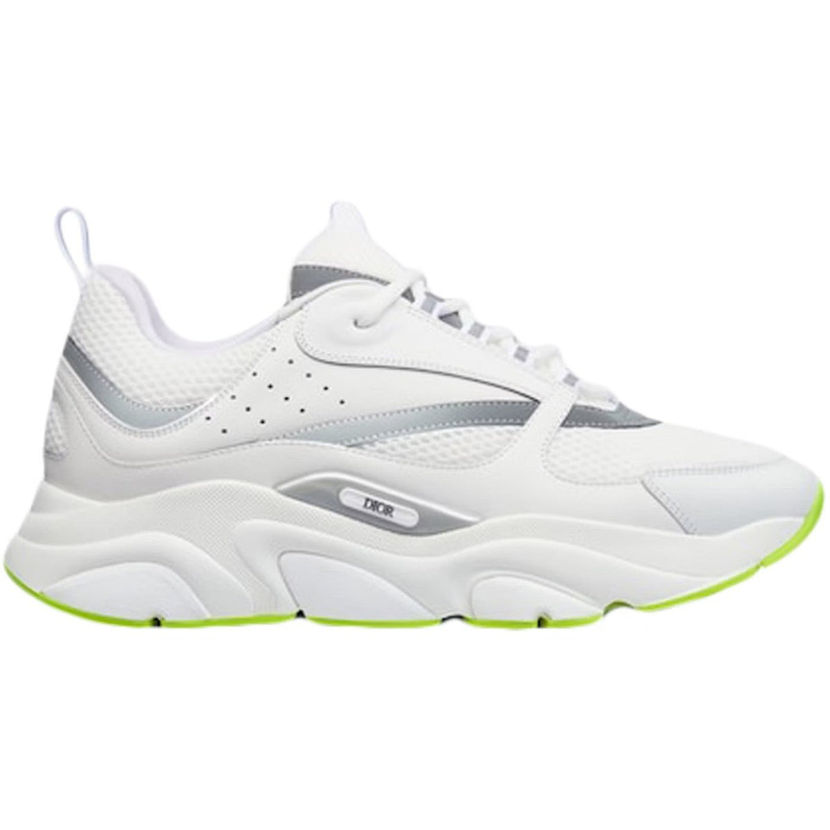 Dior B22 White Silver Fluo Green