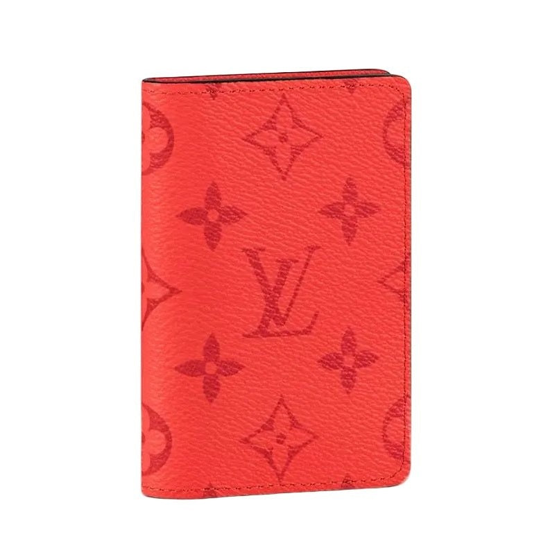 Louis Vuitton Pocket Organizer Monogram Red