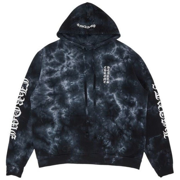 Chrome Hearts Horseshoe Tie Dye Hoodie Black