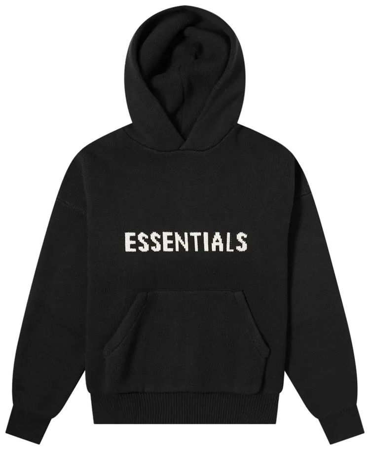 Fear of God Essentials Knit Pullover Hoodie (SS21) Black