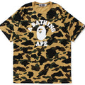 BAPE 1st Camo College Tee Yellow Camo