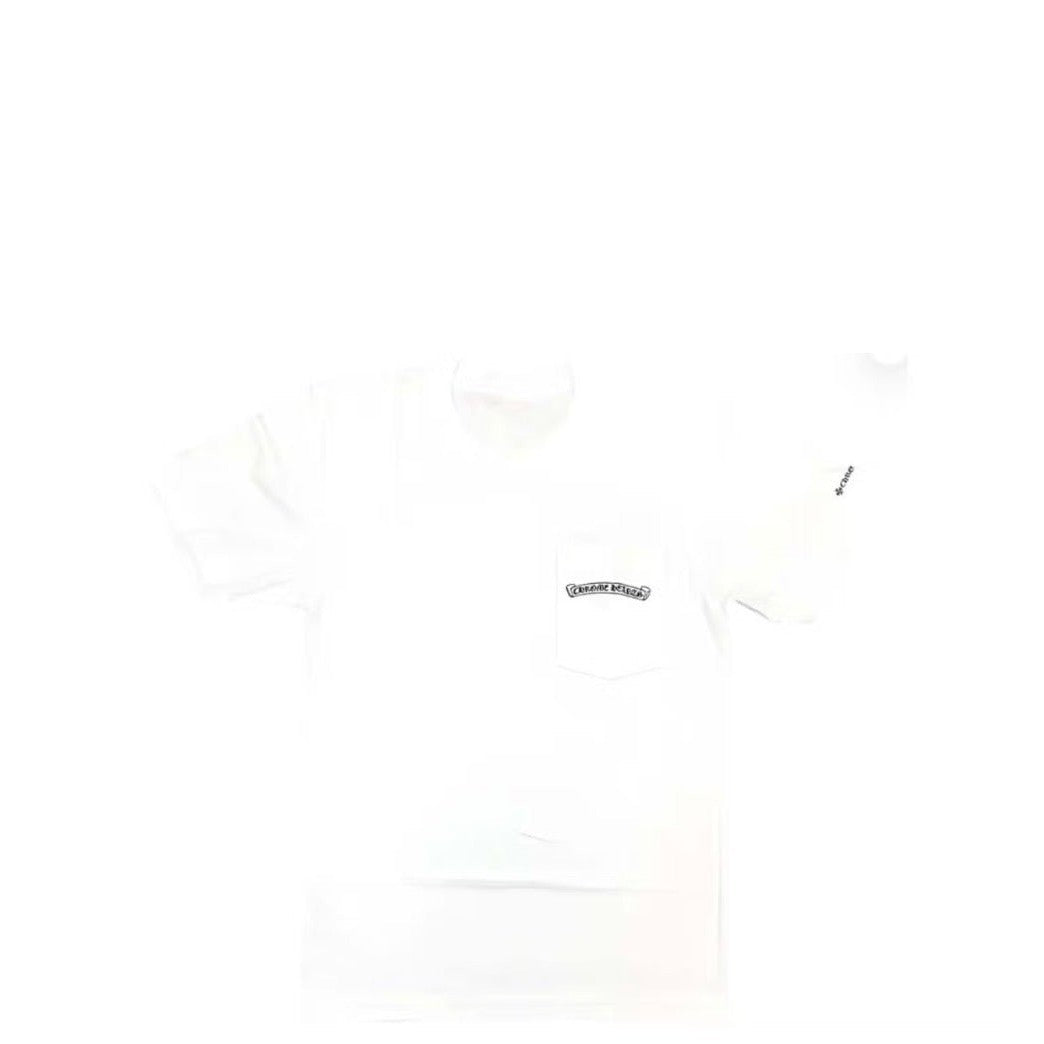 Chrome Hearts Scroll Logo Pocket T-Shirt White