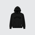CBM Heavyweight Chenille Hoodie Coal Black — front view