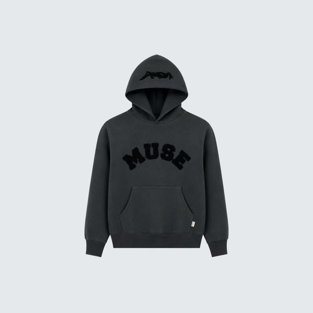 CBM Heavyweight Chenille Hoodie Graphite — front view