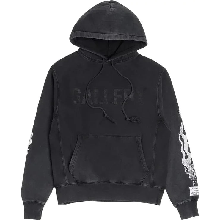 Gallery Dept. GD Flames Hoodie Black