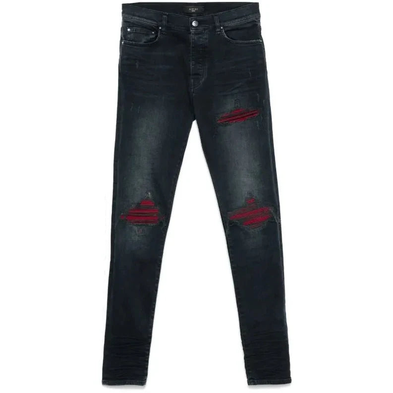 Amiri MX1 Ultra Suede Skinny Jeans Black