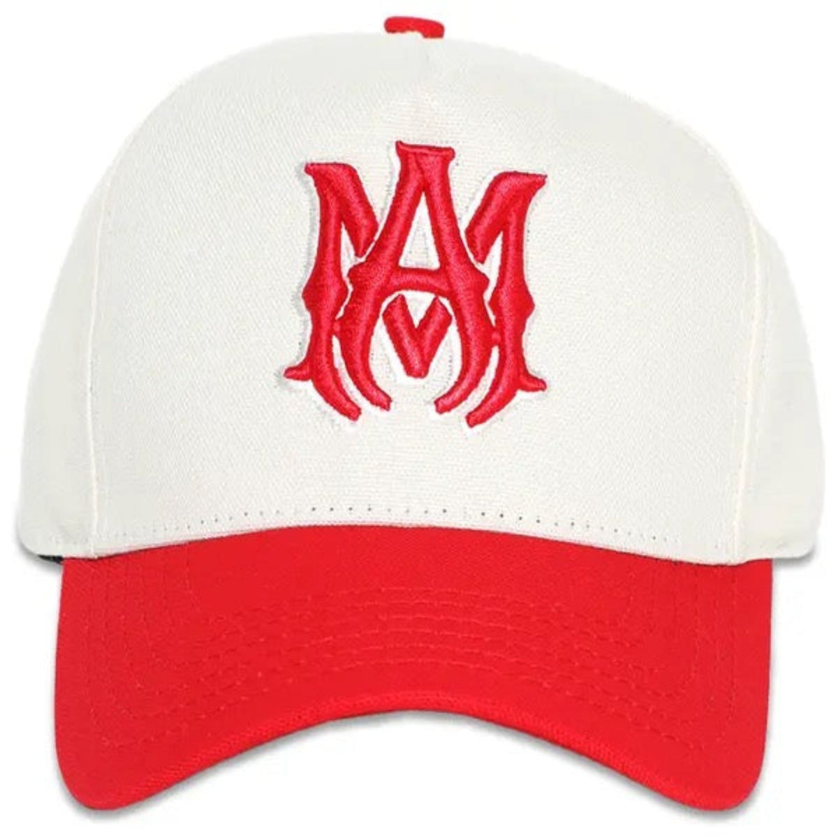 AMIRI MA Canvas Hat Alabaster Red