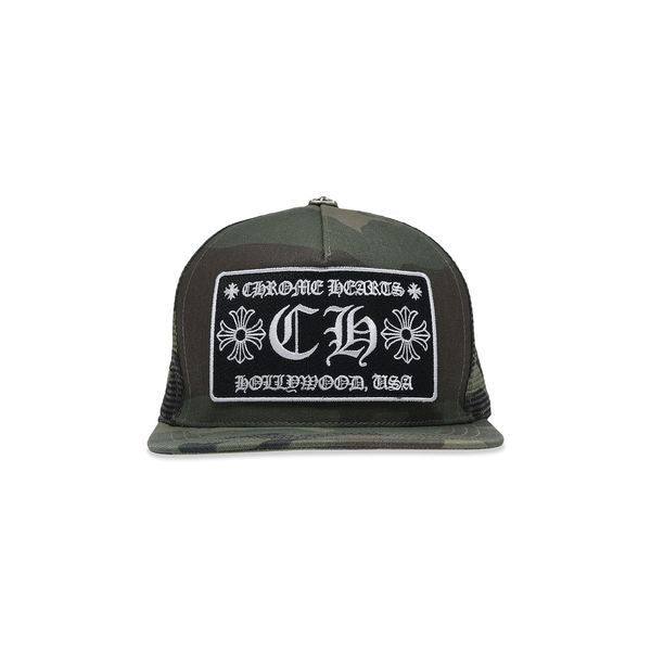 Chrome Hearts Hollywood Trucker Hat Green Camo